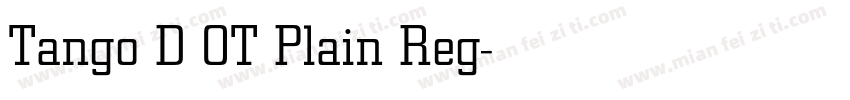 Tango D OT Plain Reg字体转换